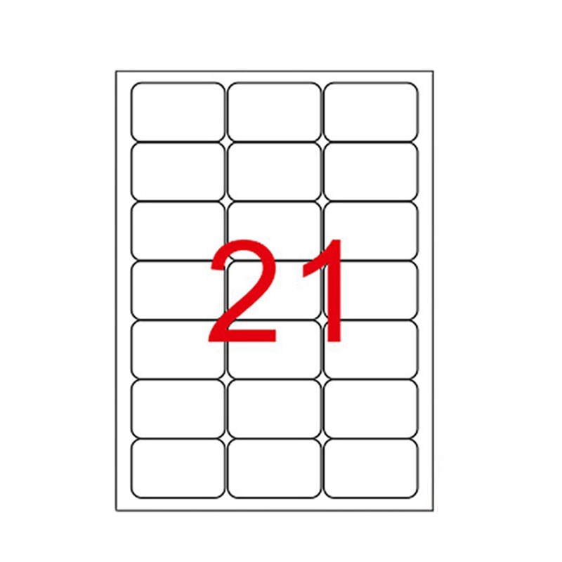 70 x 38 mm Lazer Etiketi (Sticker)