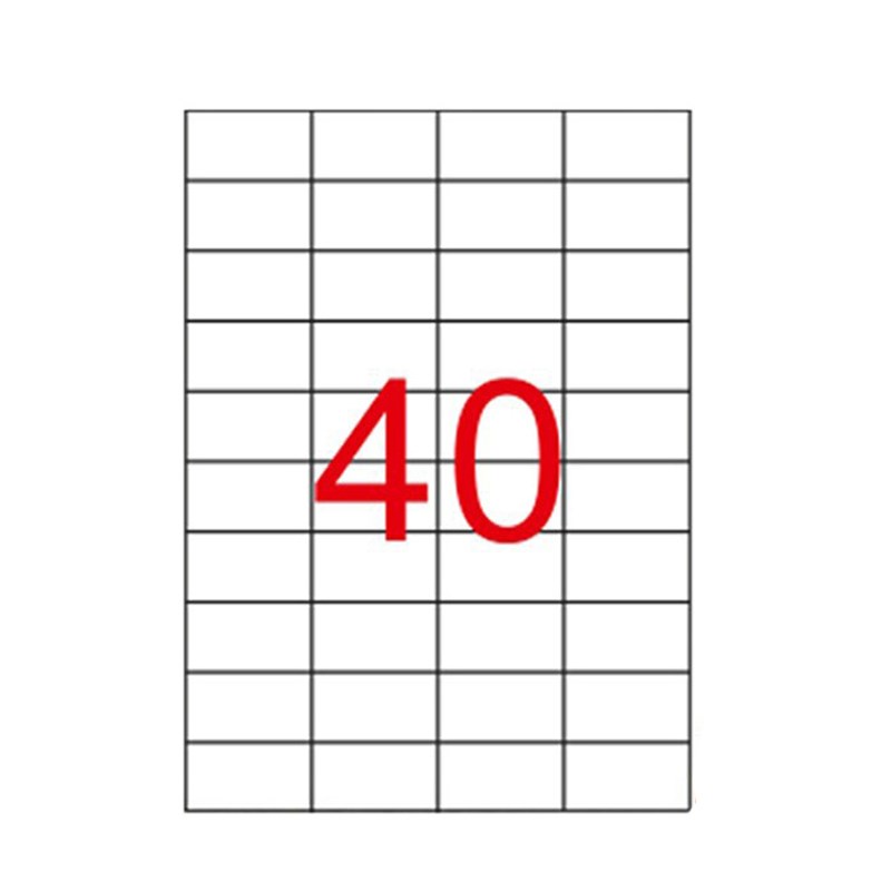 52.5 x 29.7 mm Lazer Etiketi (Sticker)