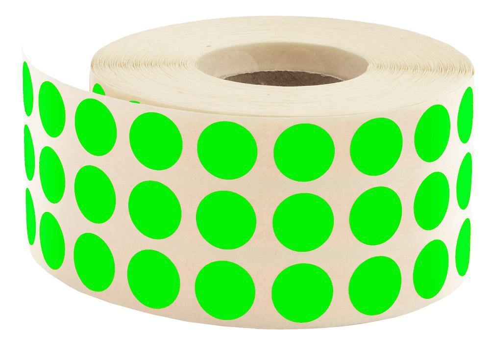 Nokta Etiketi Ø 10 mm Floresan Yeşil (Sticker)