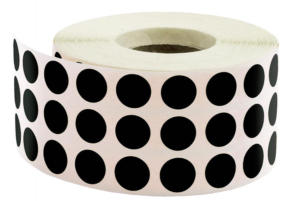 Nokta Etiketi Ø 10 mm Siyah (Sticker)