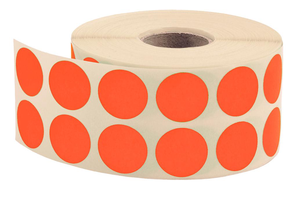 Nokta Etiketi Ø 20 mm Floresan Turuncu (Sticker)