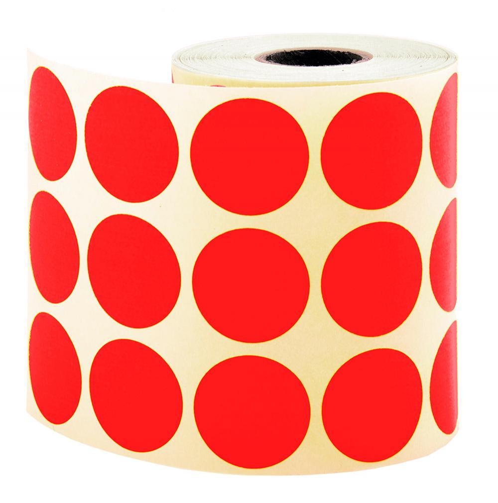 Nokta Etiketi Ø 30 mm Kırmızı (Sticker)