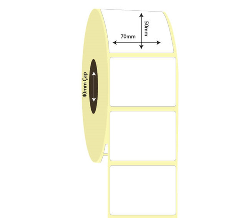 70mm x 50mm Kuşe Etiket (Sticker)