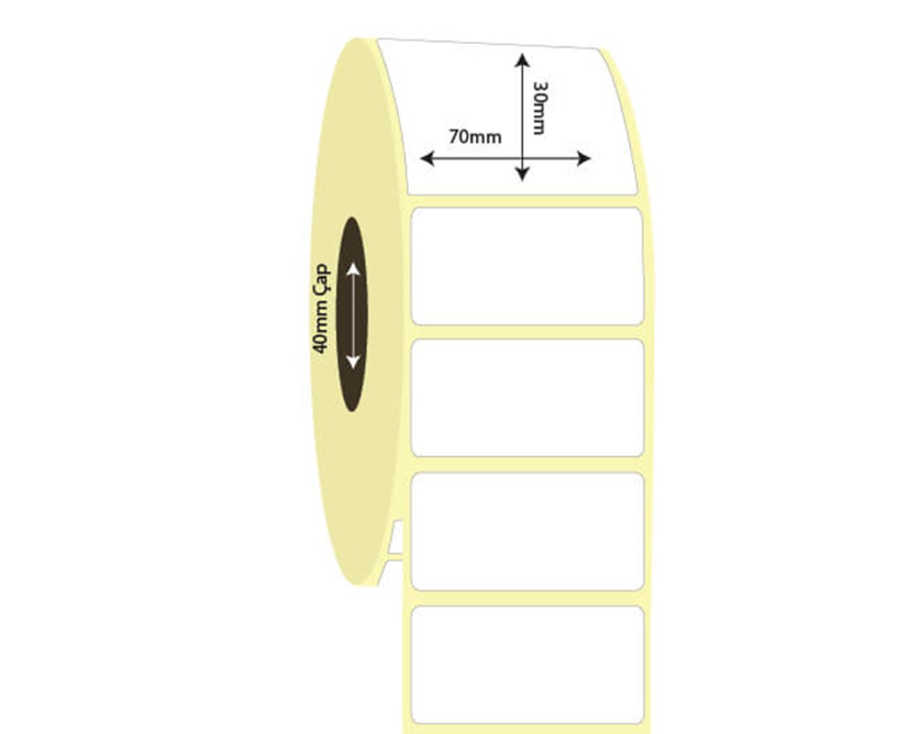 70mm x 30mm Kuşe Etiket (Sticker)