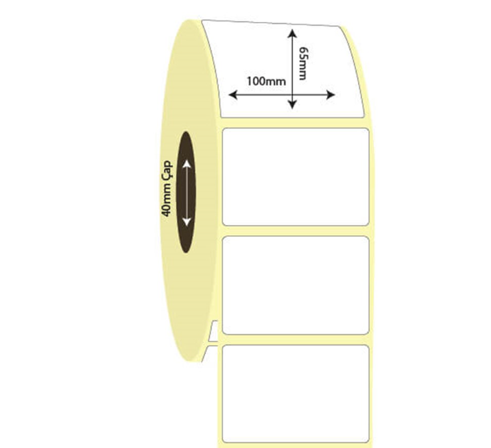 100mm x 65mm Kuşe Etiket (Sticker)