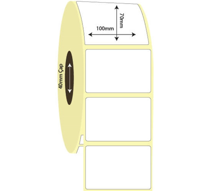 100mm x 70mm Kuşe Etiket (Sticker)
