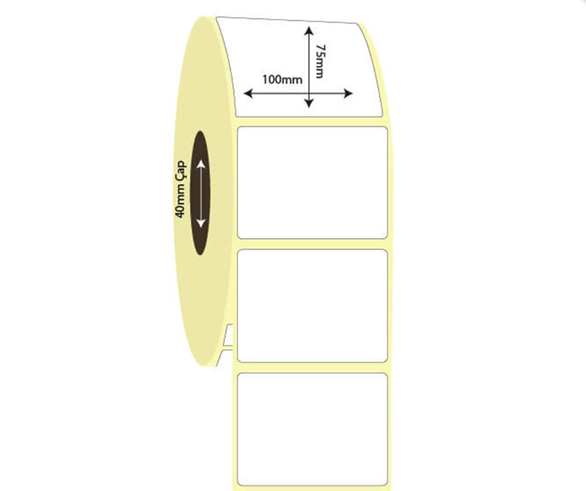 100mm x 75mm Kuşe Etiket (Sticker)