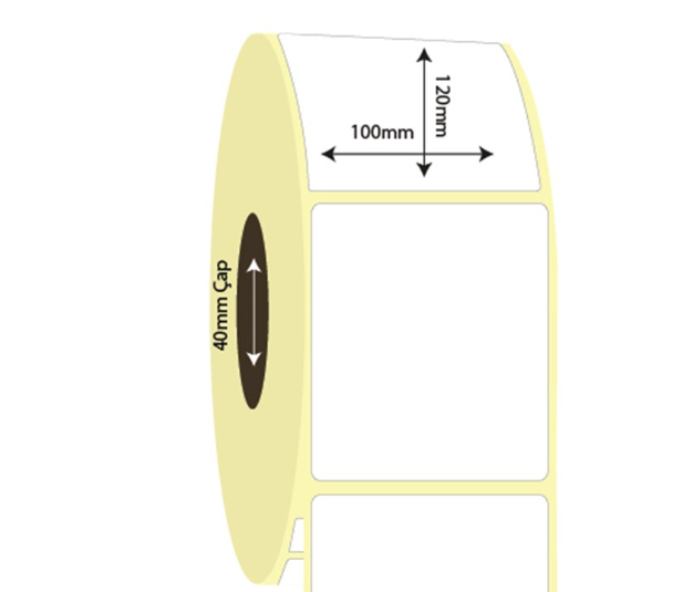 100mm x 120mm Kuşe Etiket (Sticker)