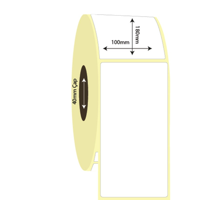 100mm x 180mm Kuşe Etiket (Sticker)