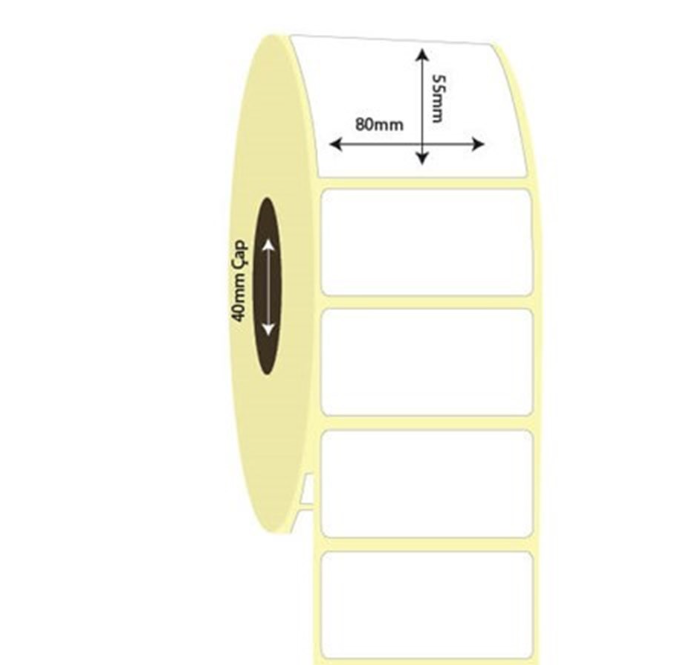 80mm x 55mm Kuşe Etiket (Sticker)