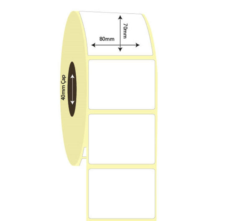 80mm x 70mm Kuşe Etiket (Sticker)