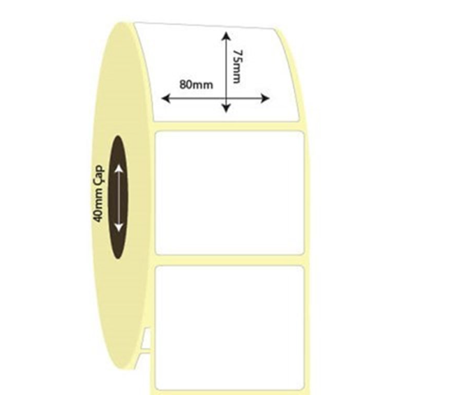 80mm x 75mm Kuşe Etiket (Sticker)