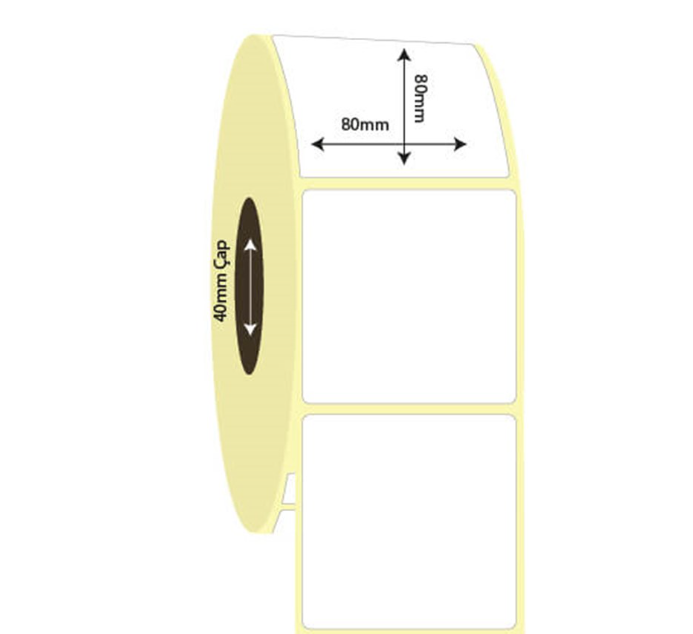 80mm x 80mm Kuşe Etiket (Sticker)