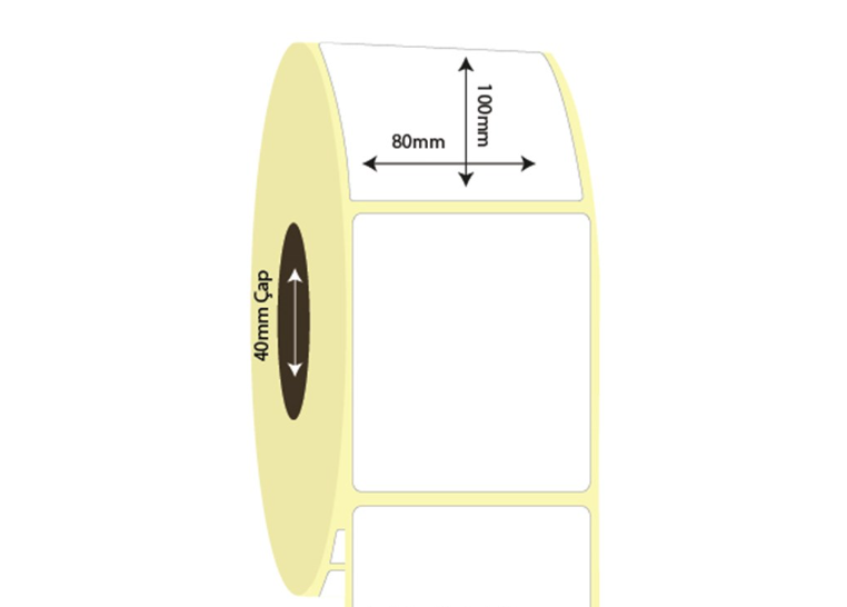 80mm x 100mm Kuşe Etiket (Sticker)
