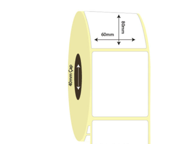 60mm x 80mm Kuşe Etiket (Sticker)