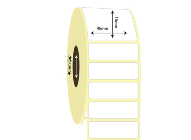 45mm x 15mm Kuşe Etiket (Sticker)
