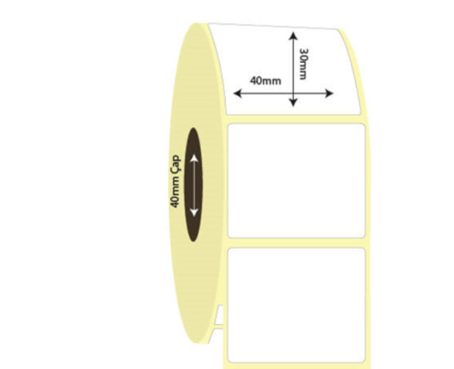 40mm x 30mm Kuşe Etiket (Sticker)