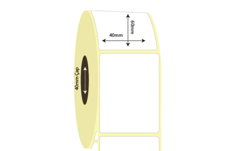 40mm x 60mm Kuşe Etiket (Sticker)