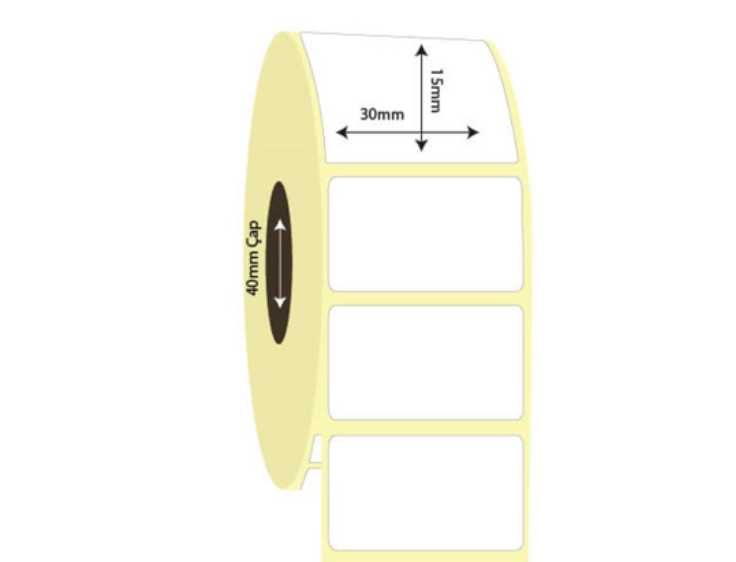 30mm x 15mm Kuşe Etiket (Sticker)