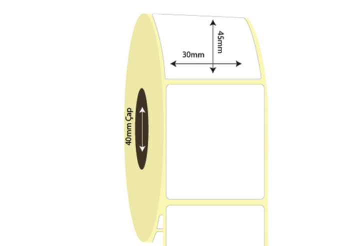 30mm x 50mm Kuşe Etiket (Sticker)