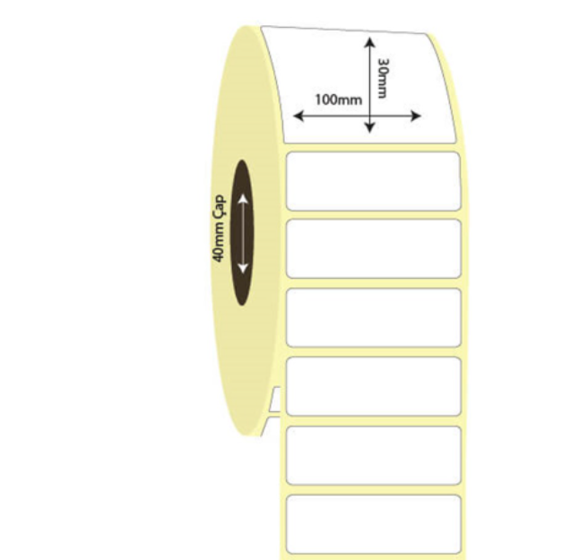 100mm x 30mm Termal Etiket (Sticker)