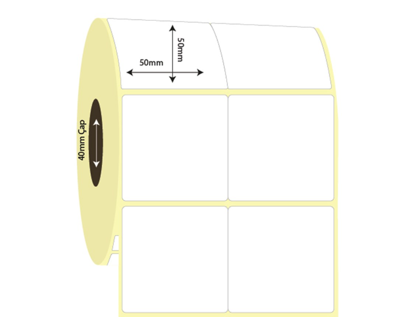 50mm x 50mm 2'li Bitişik Termal Etiket (Sticker)