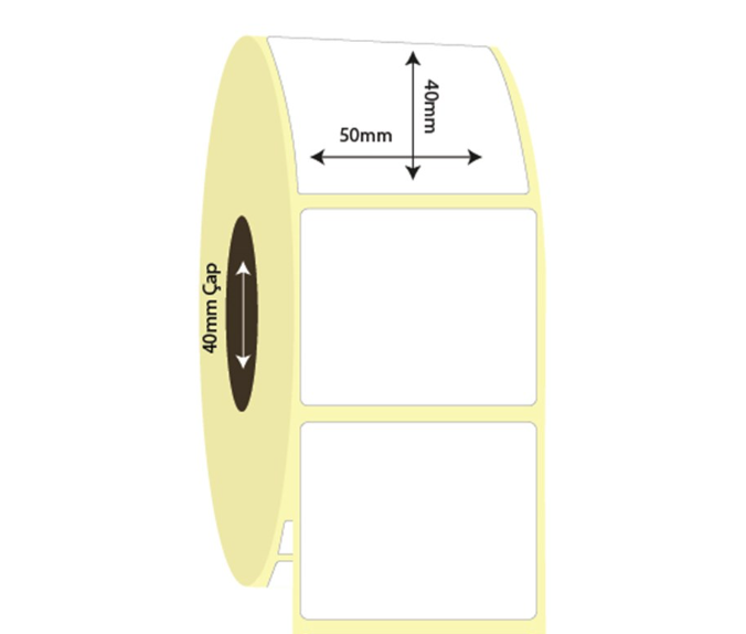 50mm x 40mm Vellum Etiket (Sticker)