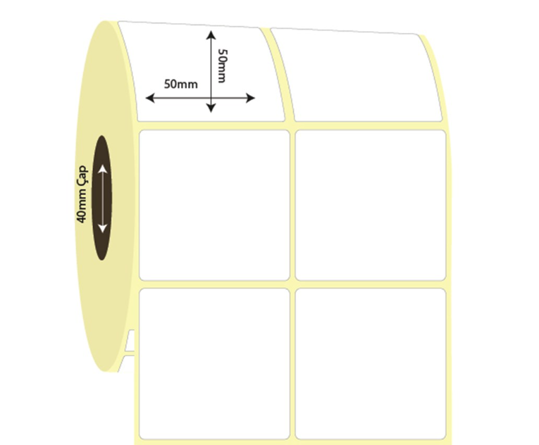 50mm x 50mm 2'li Ayrık Vellum Etiket (Sticker)