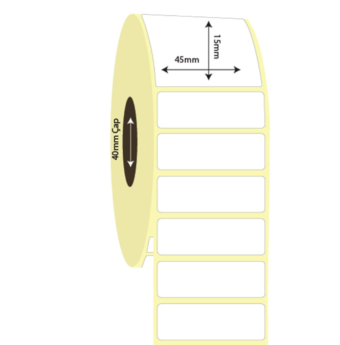 45mm x 15mm Vellum Etiket (Sticker)