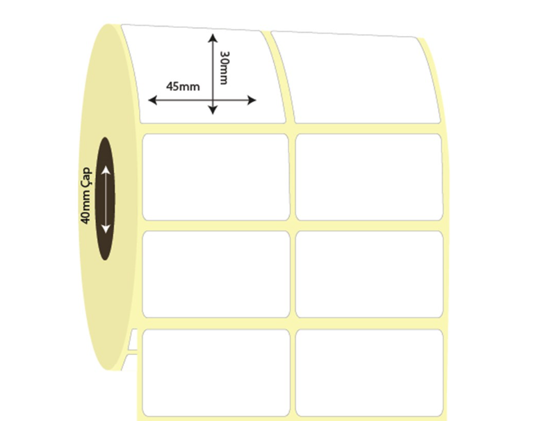 45mm x 30mm 2'li Ayrık Vellum Etiket (Sticker)
