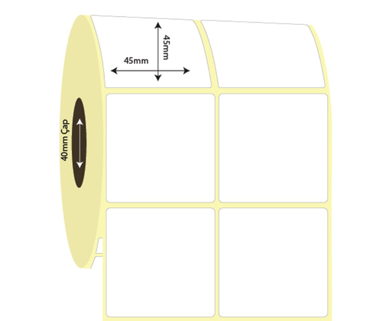 45mm x 45mm 2'li Ayrık Vellum Etiket (Sticker)