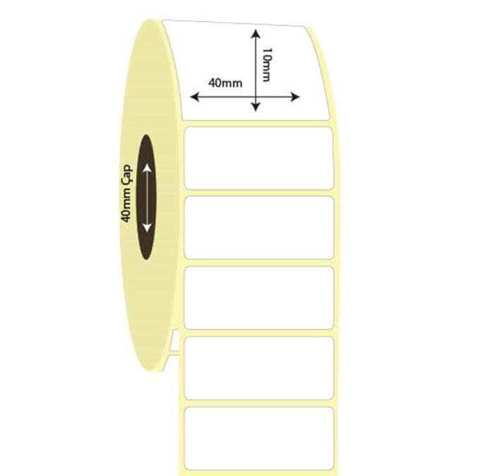 40mm x 10mm Vellum Etiket (Sticker)