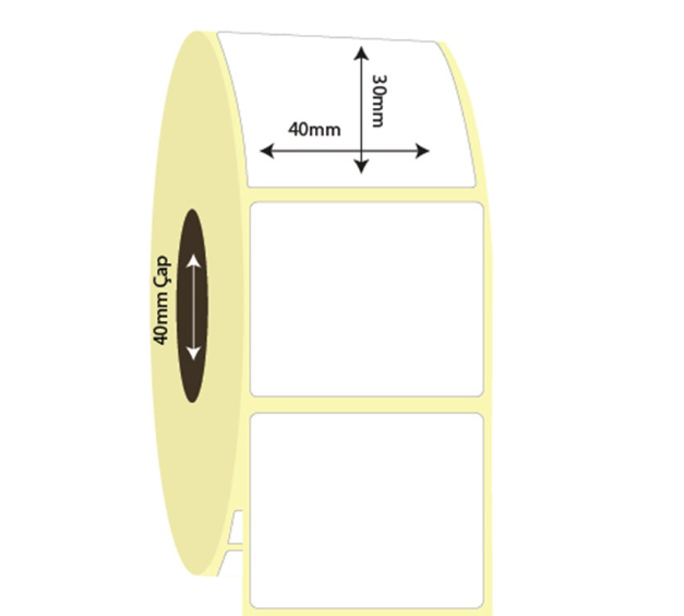 40mm x 30mm Vellum Etiket (Sticker)