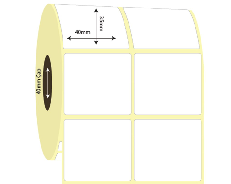 40mm x 35mm 2'li Ayrık Vellum Etiket