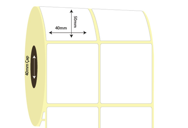 40mm x 50mm 2'li Ayrık Vellum Etiket (Sticker)