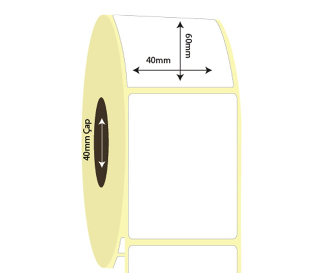 40mm x 60mm Vellum Etiket (Sticker)
