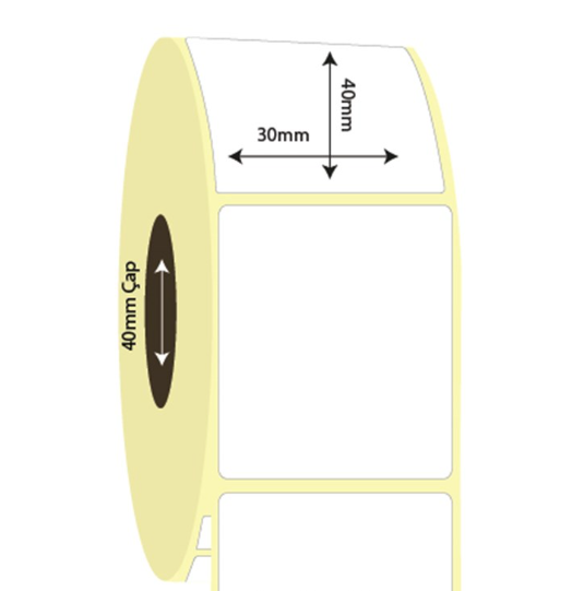 30mm x 40mm Vellum Etiket (Sticker)