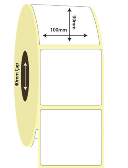 100mm x 90mm Lamine Termal Etiket (Sticker)
