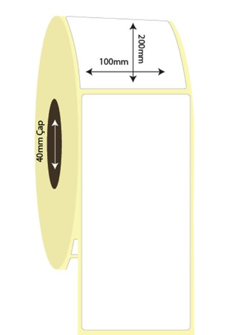 100mm x 200mm Lamine Termal Etiket (Sticker)