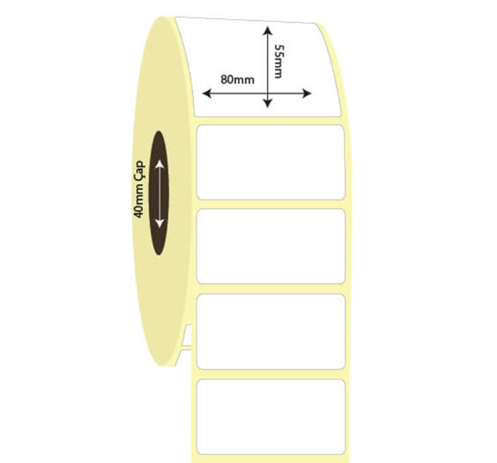 80mm x 55mm Lamine Termal Etiket (Sticker)