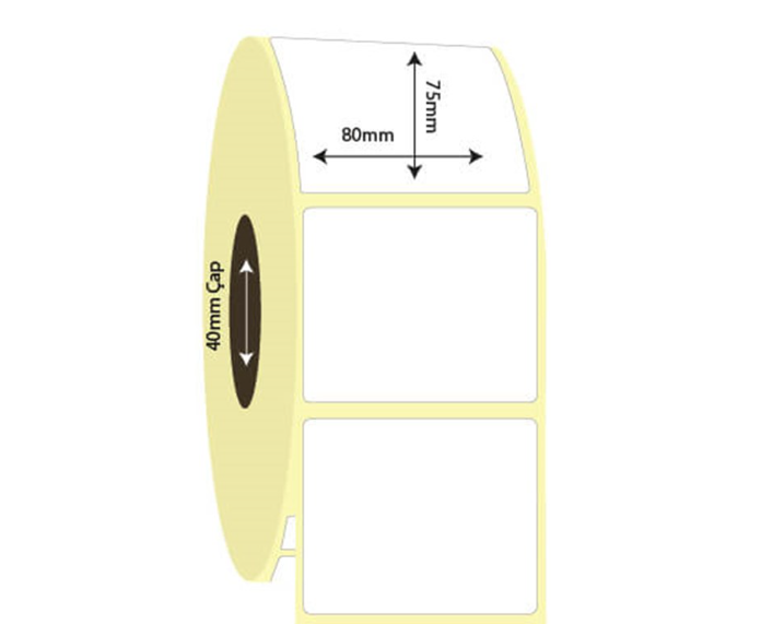 80mm x 75mm Vellum Etiket (Sticker)