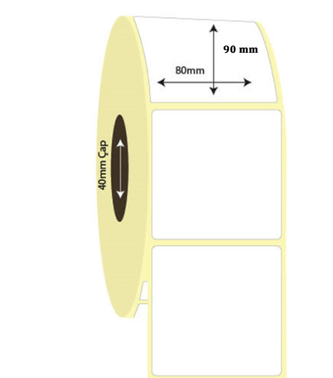 80mm x 90mm Vellum Etiket (Sticker)