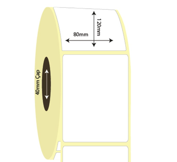 80mm x 120mm Lamine Termal Etiket (Sticker)