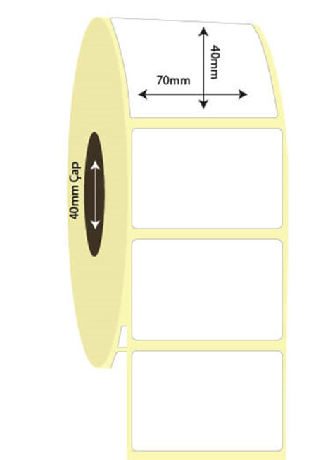 70mm x 40mm Vellum Etiket (Sticker)