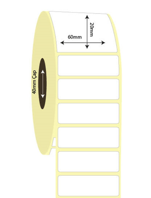 60mm x 20mm Vellum Etiket (Sticker)