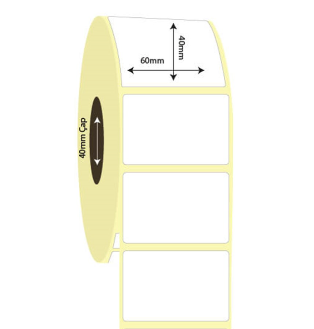 60mm x 40mm Lamine Termal Etiket (Sticker)
