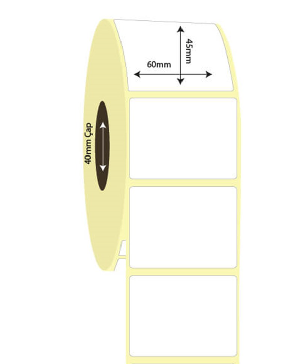 60mm x 45mm Lamine Termal Etiket (Sticker)