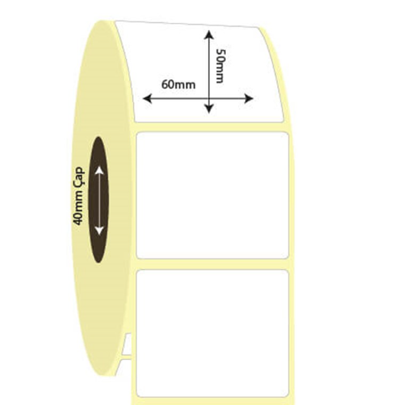 60mm x 50mm Vellum Etiket (Sticker)