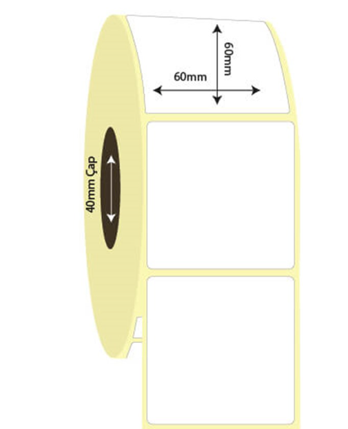 60mm x 60mm Vellum Etiket (Sticker)