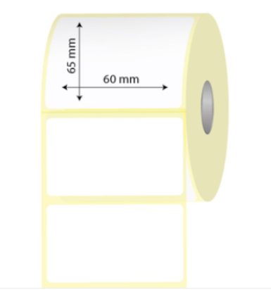 60mm x 65mm Lamine Termal Etiket (Sticker)